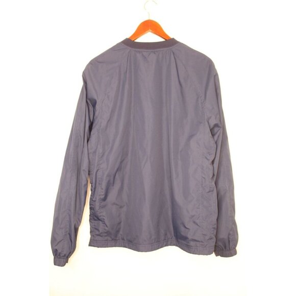 Sports -Tech Budweiser Windbreaker Mens M Navy Jacket Pullover Blue LinedCasual - Picture 4 of 16